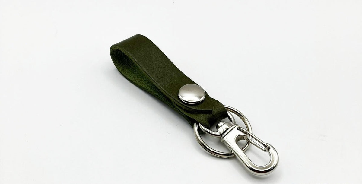 Leather Snap Keychain